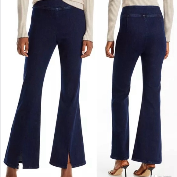Frame Denim The Jet Set Slit Flare Pull On Stretch Jeans - Picture 1 of 11